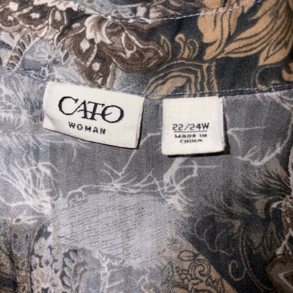 Cato Multicolor Abstract Blouse - image 6